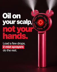 Oil on your scalp, not your hands